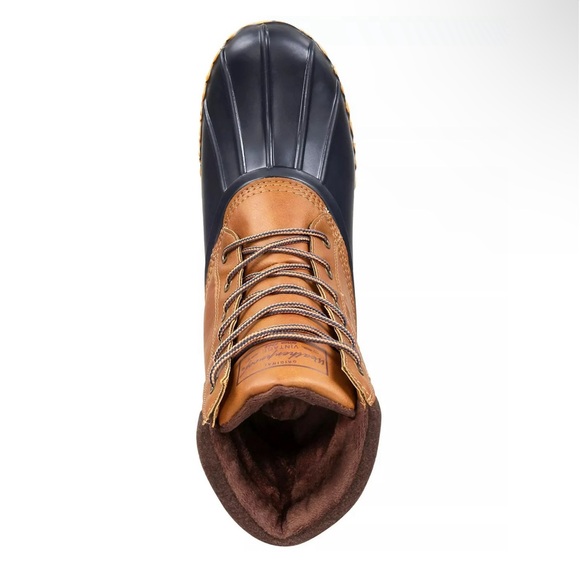 🖤🖤 Weatherproof Vintage Men's Adam 2 Duck Boots Tan/Navy Size 9M - Picture 2 of 4